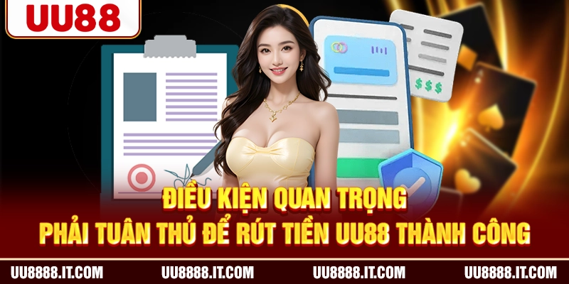 Điều kiện quan trọng phải tuân thủ để rút tiền UU88 thành công